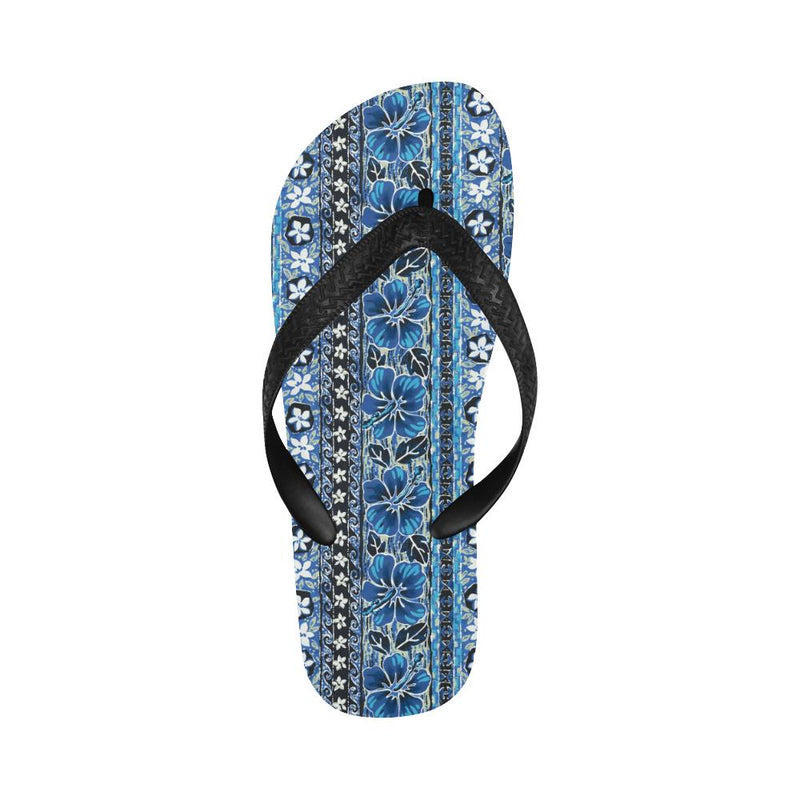 Hawaiian Themed Pattern Print Design H012 Flip Flops-JorJune