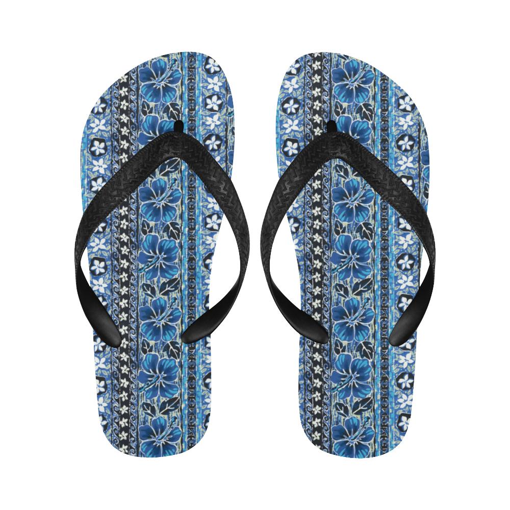 Hawaiian Themed Pattern Print Design H012 Flip Flops-JorJune