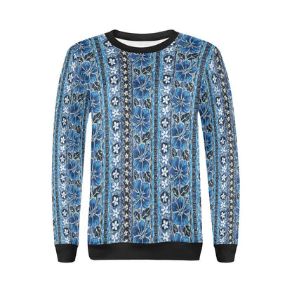 Hawaiian Themed Pattern Print Design H012 Women Long Sleeve Sweatshirt-JorJune
