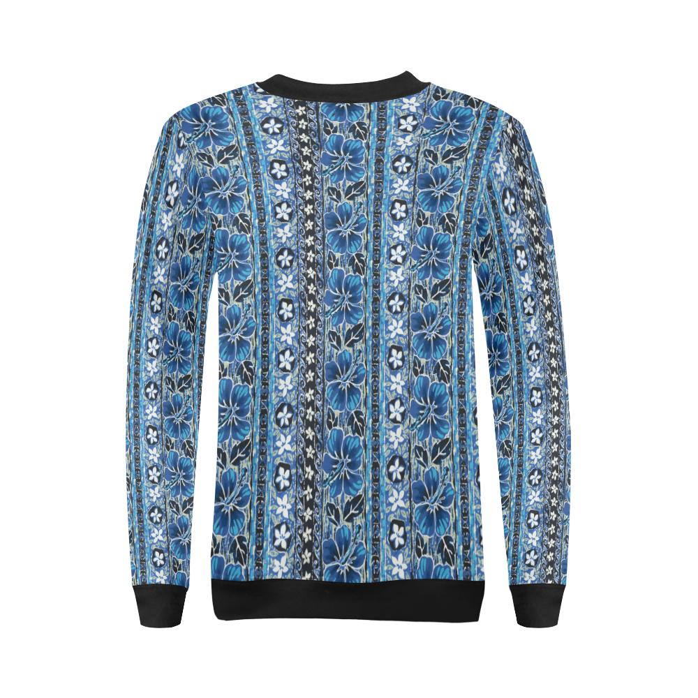 Hawaiian Themed Pattern Print Design H012 Women Long Sleeve Sweatshirt-JorJune