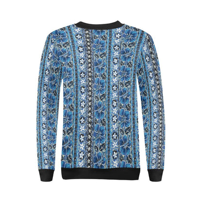 Hawaiian Themed Pattern Print Design H012 Women Long Sleeve Sweatshirt-JorJune