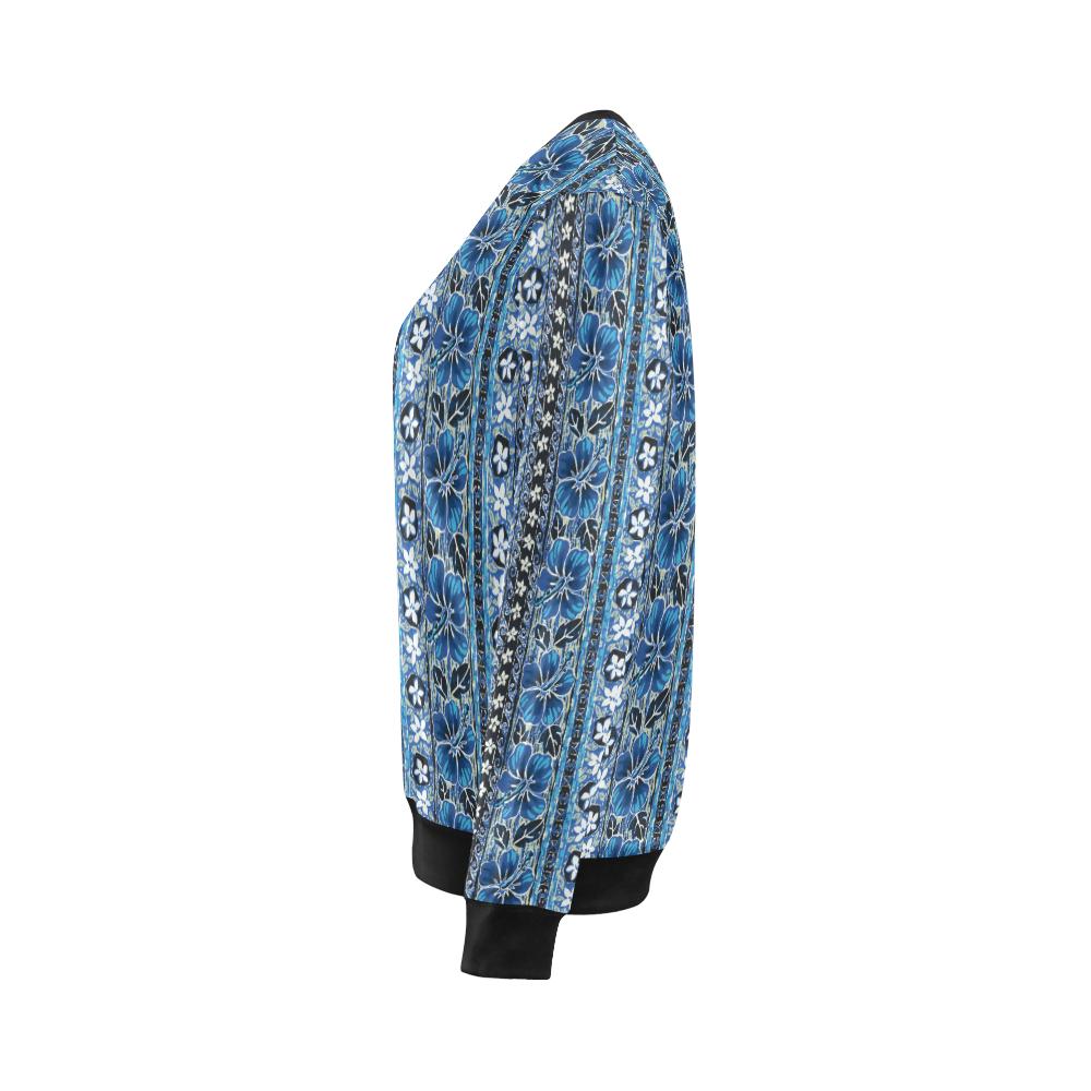 Hawaiian Themed Pattern Print Design H012 Women Long Sleeve Sweatshirt-JorJune