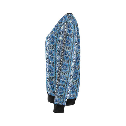 Hawaiian Themed Pattern Print Design H012 Women Long Sleeve Sweatshirt-JorJune
