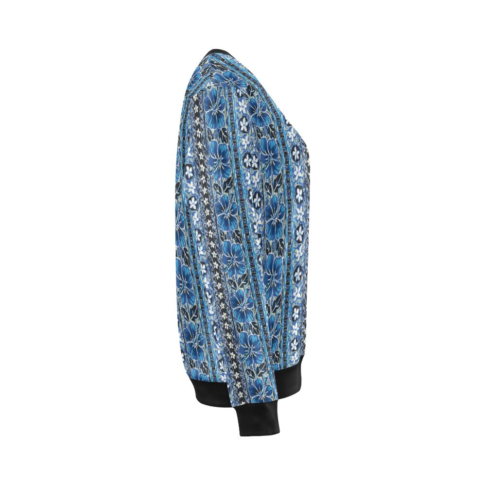 Hawaiian Themed Pattern Print Design H012 Women Long Sleeve Sweatshirt-JorJune