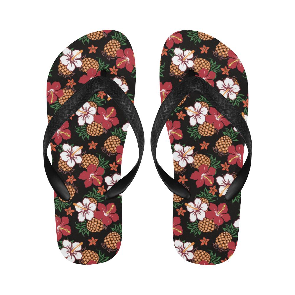 Hawaiian Themed Pattern Print Design H013 Flip Flops-JorJune