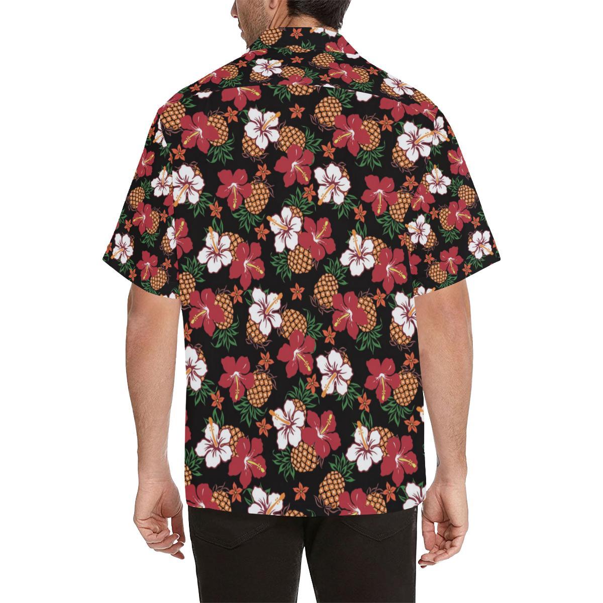 Hawaiian Themed Pattern Print Design H013 Men Hawaiian Shirt-JorJune