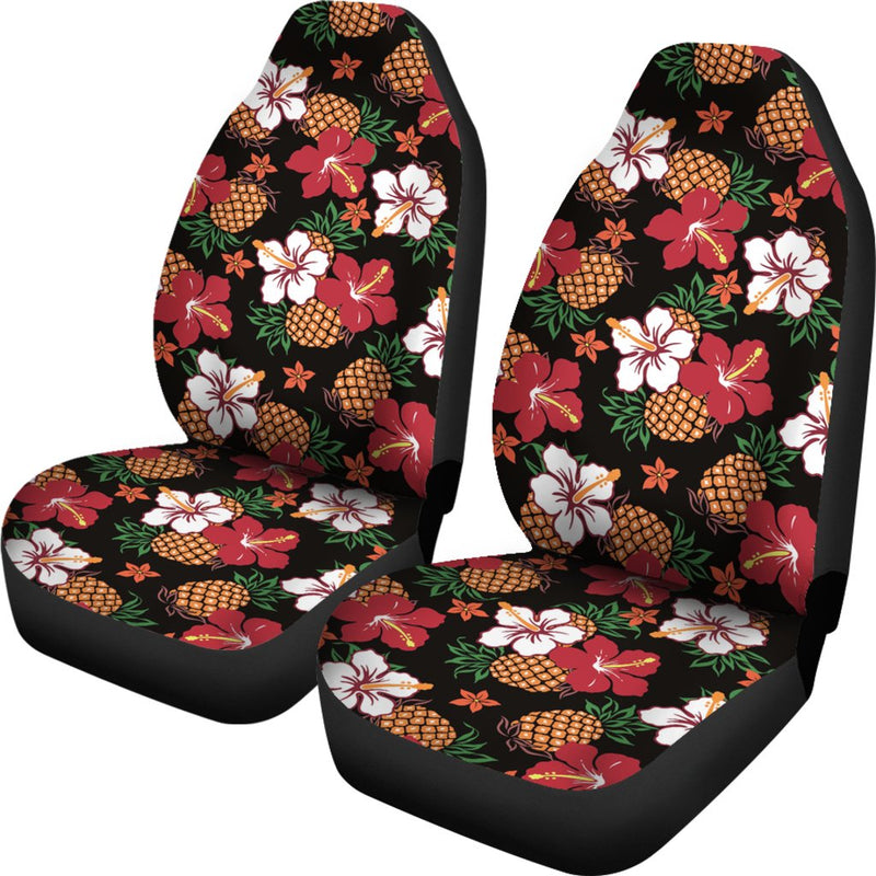 Hawaiian Themed Pattern Print Design H013 Universal Fit Car Seat Covers-JorJune