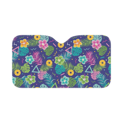 Hawaiian Themed Pattern Print Design H014 Car Sun Shade-JorJune