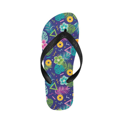 Hawaiian Themed Pattern Print Design H014 Flip Flops-JorJune