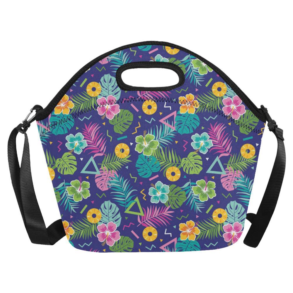 Hawaiian Themed Pattern Print Design H014 Neoprene Lunch Bag-JorJune