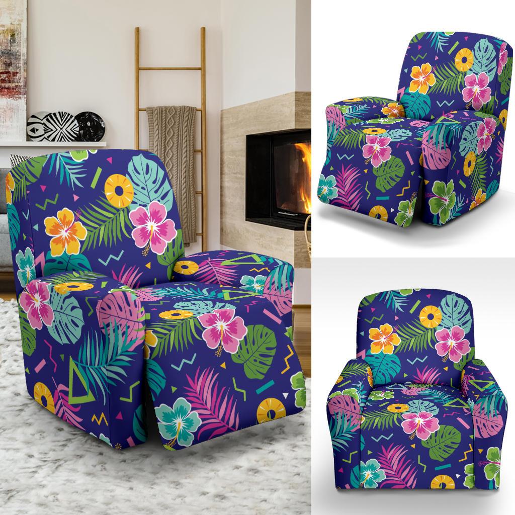 Hawaiian Themed Pattern Print Design H014 Recliner Slipcover-JORJUNE.COM