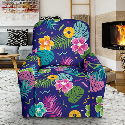 Hawaiian Themed Pattern Print Design H014 Recliner Slipcover-JORJUNE.COM