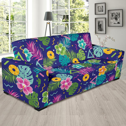 Hawaiian Themed Pattern Print Design H014 Sofa Slipcover-JORJUNE.COM