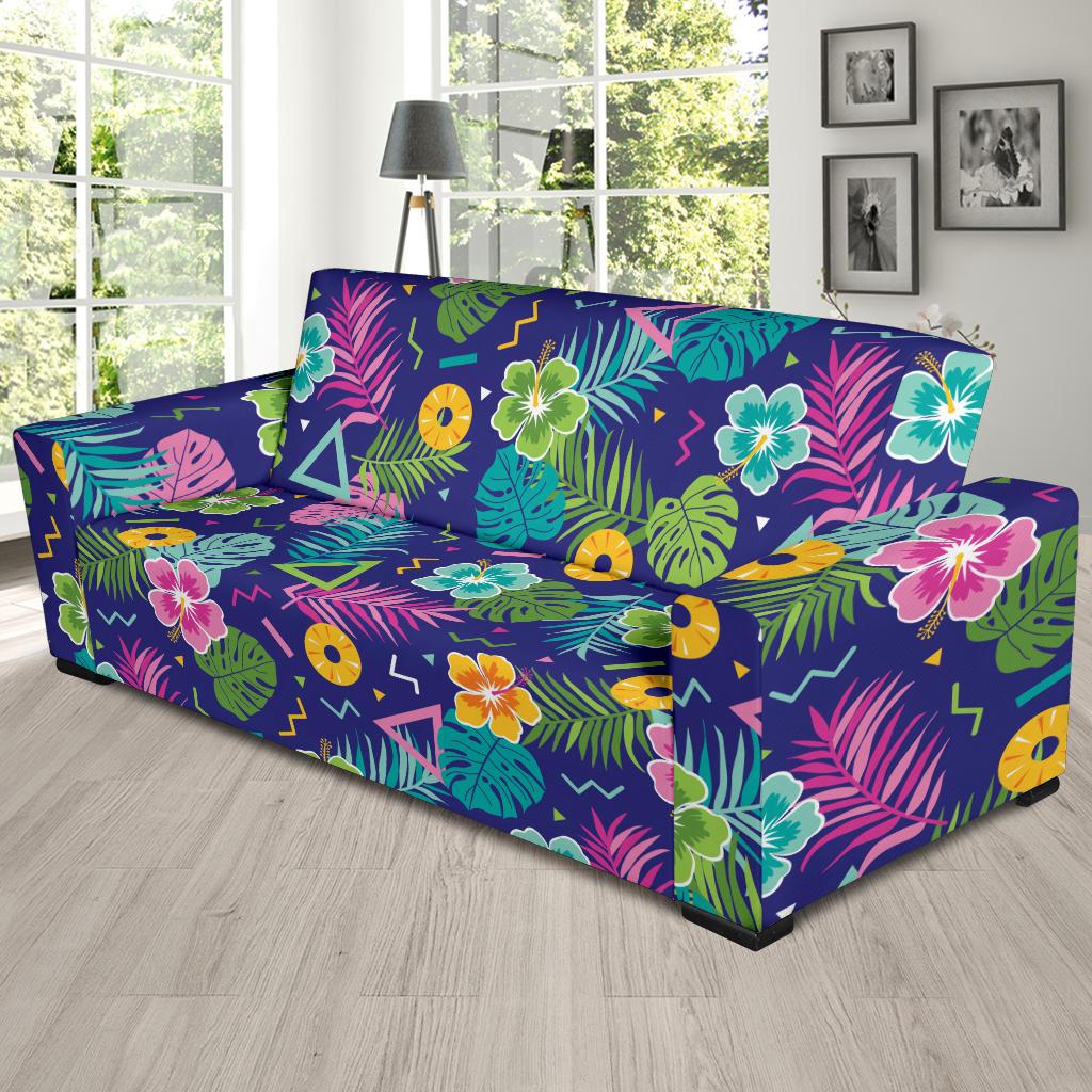 Hawaiian Themed Pattern Print Design H014 Sofa Slipcover-JORJUNE.COM