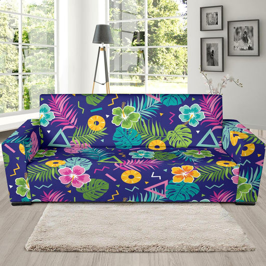 Hawaiian Themed Pattern Print Design H014 Sofa Slipcover-JORJUNE.COM