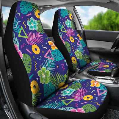 Hawaiian Themed Pattern Print Design H014 Universal Fit Car Seat Covers-JorJune