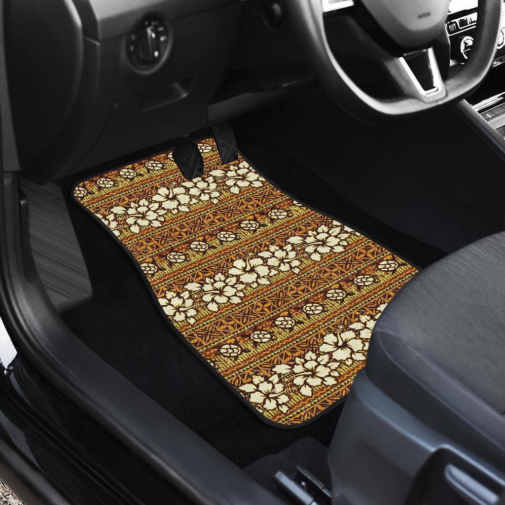 Hawaiian Themed Pattern Print Design H015 Car Floor Mats-JorJune