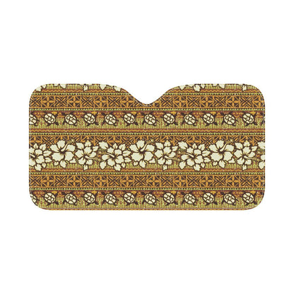 Hawaiian Themed Pattern Print Design H015 Car Sun Shade-JorJune
