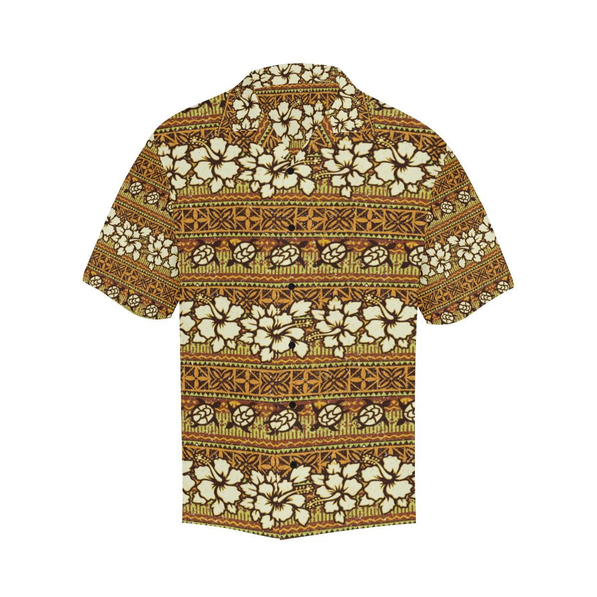 Hawaiian Themed Pattern Print Design H015 Men Hawaiian Shirt-JorJune