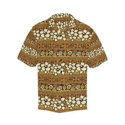 Hawaiian Themed Pattern Print Design H015 Men Hawaiian Shirt-JorJune