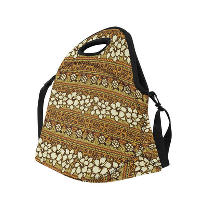 Hawaiian Themed Pattern Print Design H015 Neoprene Lunch Bag-JorJune