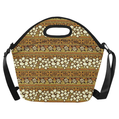 Hawaiian Themed Pattern Print Design H015 Neoprene Lunch Bag-JorJune