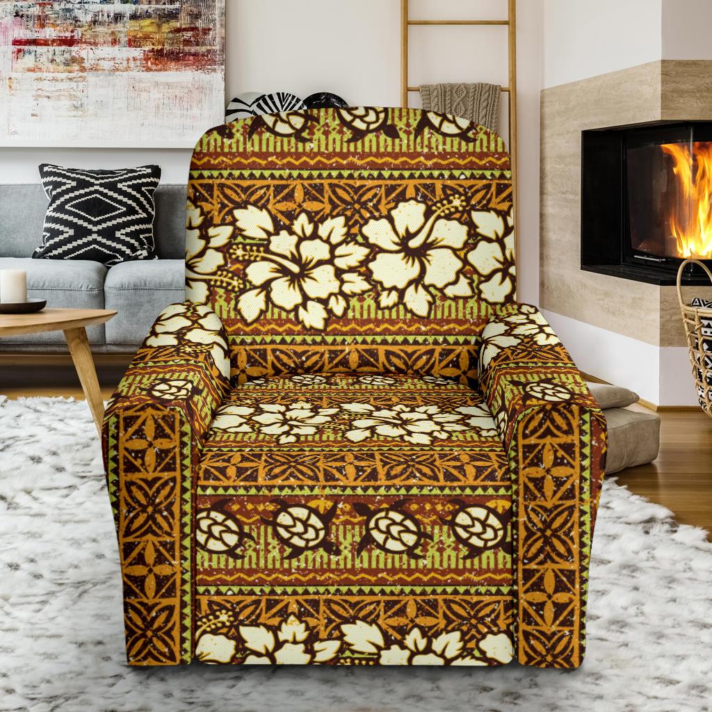 Hawaiian Themed Pattern Print Design H015 Recliner Slipcover-JORJUNE.COM