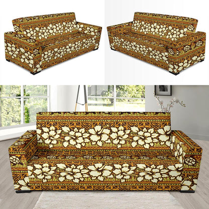Hawaiian Themed Pattern Print Design H015 Sofa Slipcover-JORJUNE.COM