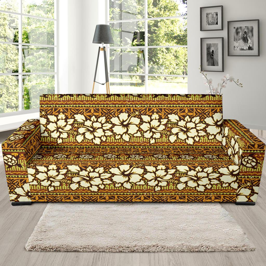Hawaiian Themed Pattern Print Design H015 Sofa Slipcover-JORJUNE.COM