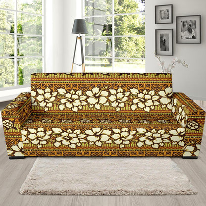 Hawaiian Themed Pattern Print Design H015 Sofa Slipcover-JORJUNE.COM