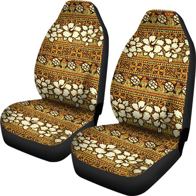 Hawaiian Themed Pattern Print Design H015 Universal Fit Car Seat Covers-JorJune