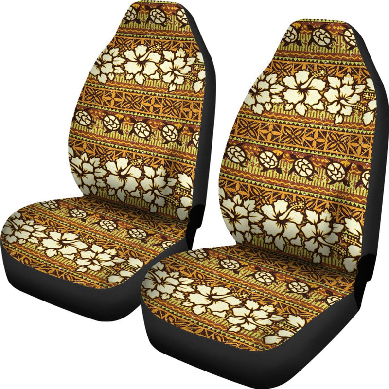 Hawaiian Themed Pattern Print Design H015 Universal Fit Car Seat Covers-JorJune