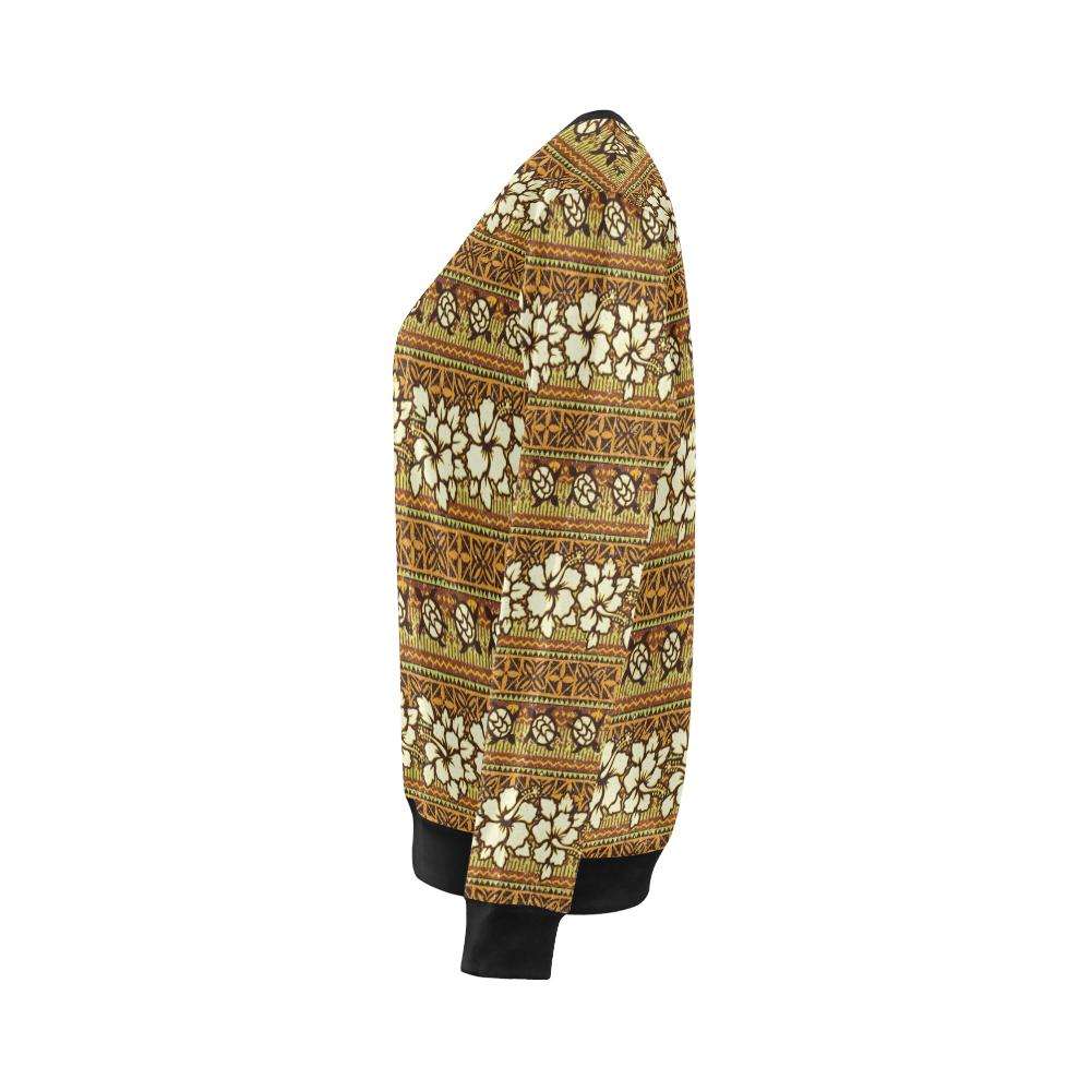 Hawaiian Themed Pattern Print Design H015 Women Long Sleeve Sweatshirt-JorJune