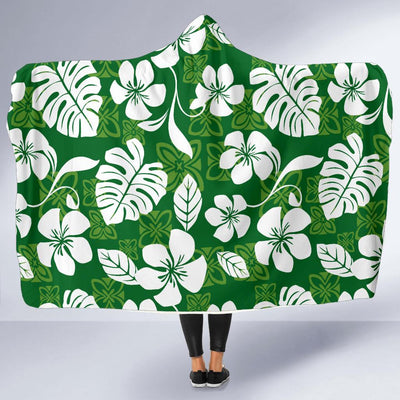 Hawaiian Themed Pattern Print Design H016 Hooded Blanket-JORJUNE.COM