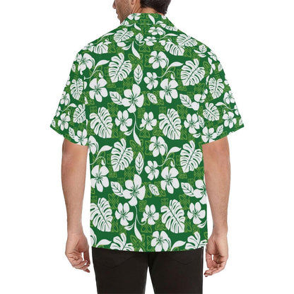 Hawaiian Themed Pattern Print Design H016 Men Hawaiian Shirt-JorJune