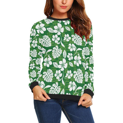 Hawaiian Themed Pattern Print Design H016 Women Long Sleeve Sweatshirt-JorJune