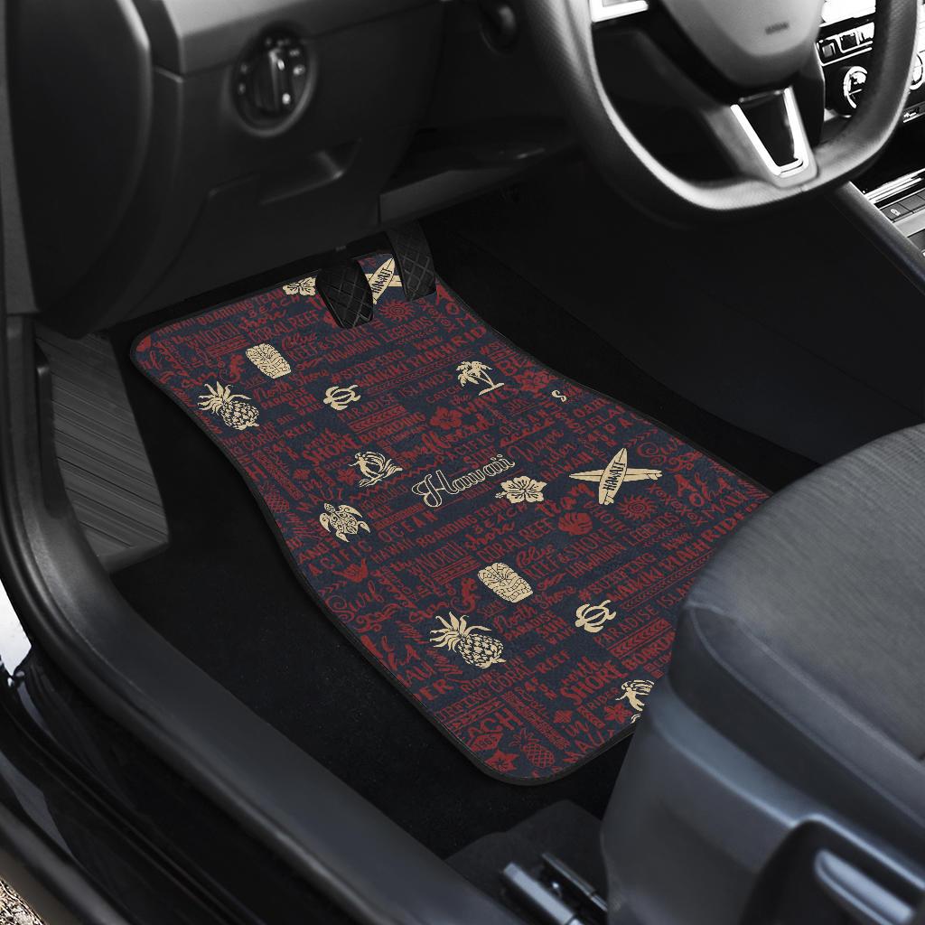 Hawaiian Themed Pattern Print Design H017 Car Floor Mats-JorJune