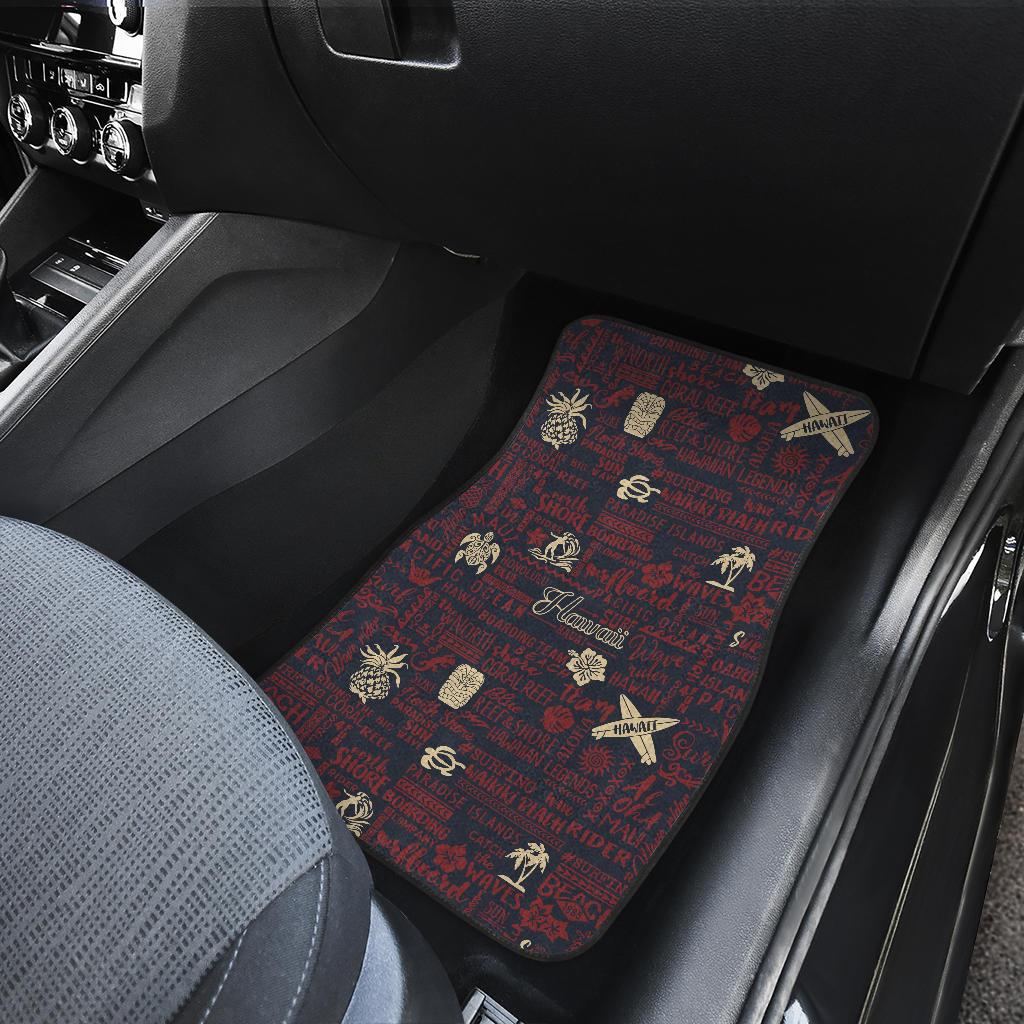 Hawaiian Themed Pattern Print Design H017 Car Floor Mats-JorJune