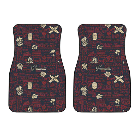 Hawaiian Themed Pattern Print Design H017 Car Floor Mats-JorJune
