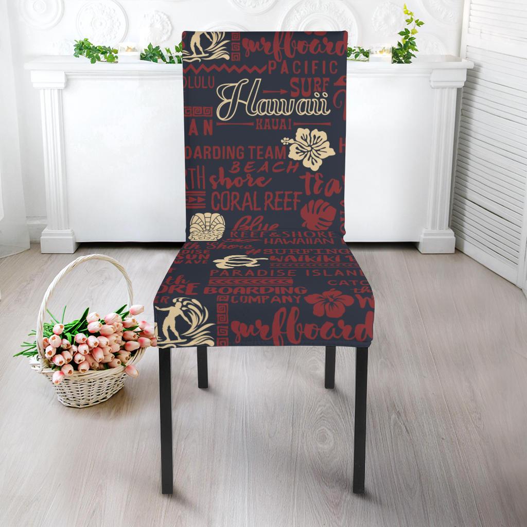 Hawaiian Themed Pattern Print Design H017 Dining Chair Slipcover-JORJUNE.COM