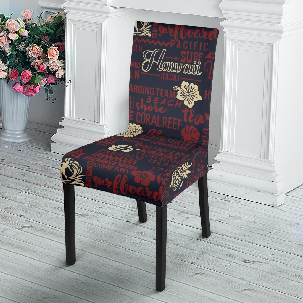 Hawaiian Themed Pattern Print Design H017 Dining Chair Slipcover-JORJUNE.COM