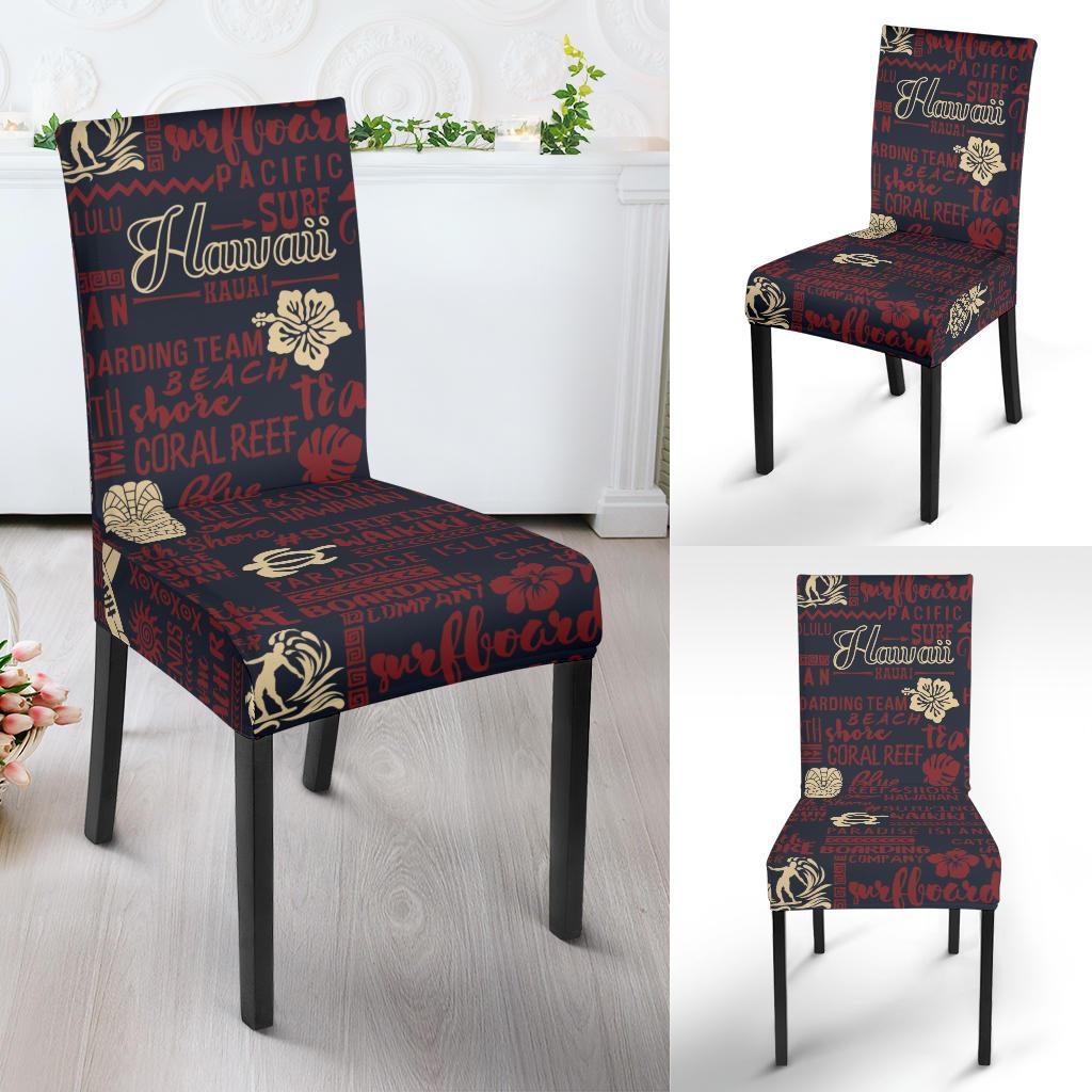 Hawaiian Themed Pattern Print Design H017 Dining Chair Slipcover-JORJUNE.COM