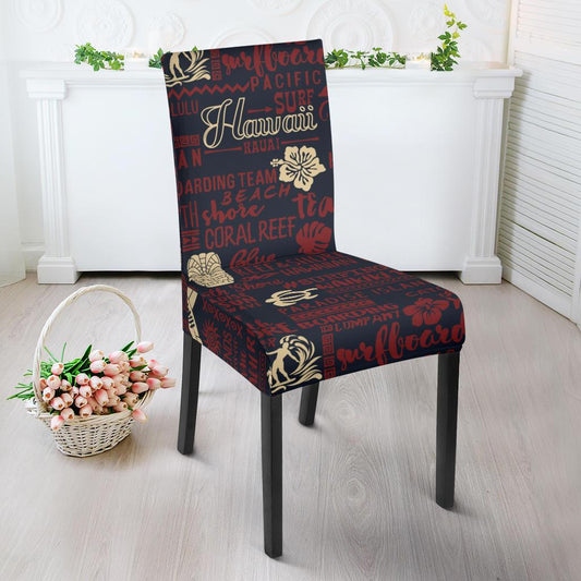 Hawaiian Themed Pattern Print Design H017 Dining Chair Slipcover-JORJUNE.COM