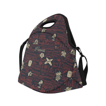 Hawaiian Themed Pattern Print Design H017 Neoprene Lunch Bag-JorJune