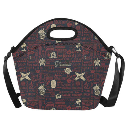 Hawaiian Themed Pattern Print Design H017 Neoprene Lunch Bag-JorJune