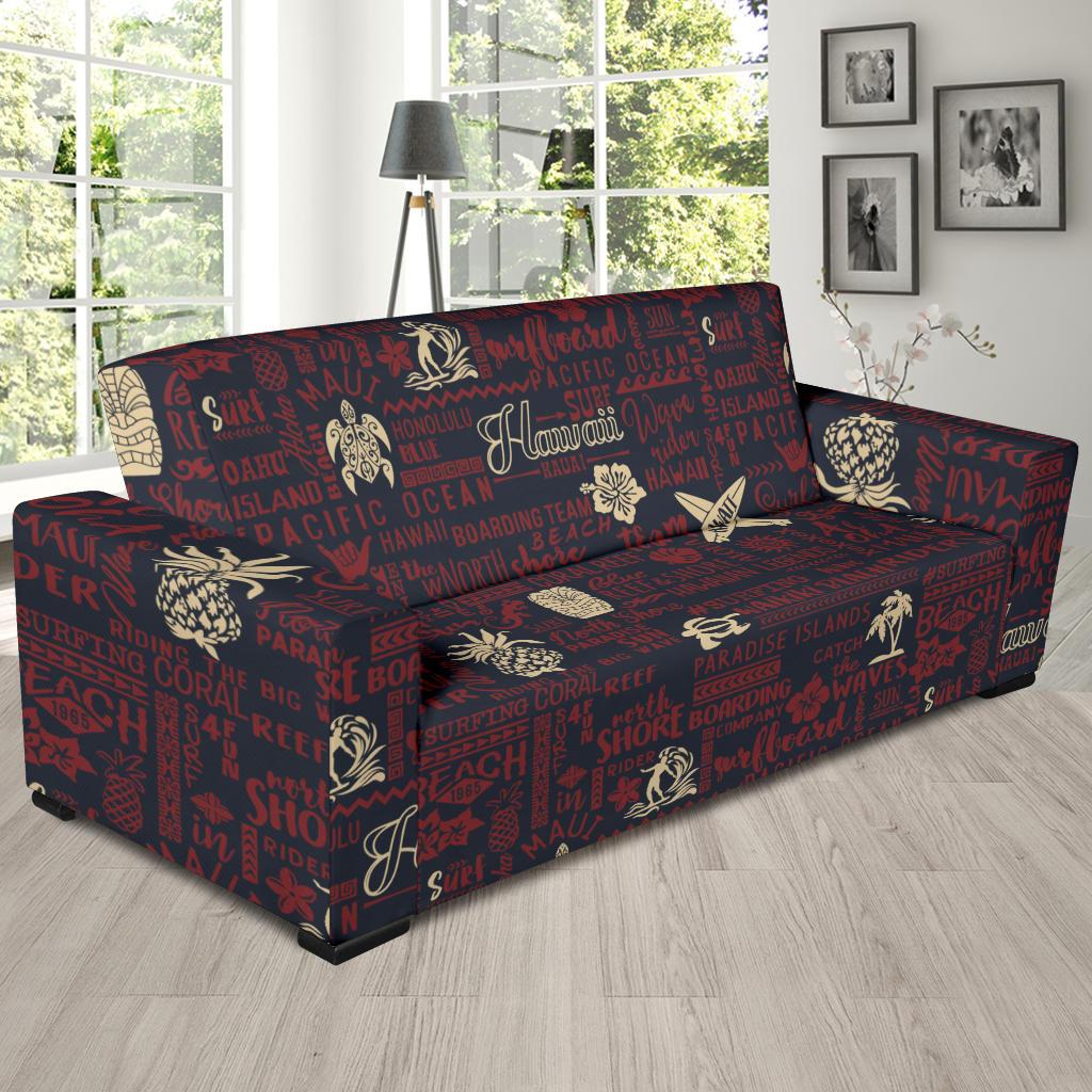 Hawaiian Themed Pattern Print Design H017 Sofa Slipcover-JORJUNE.COM