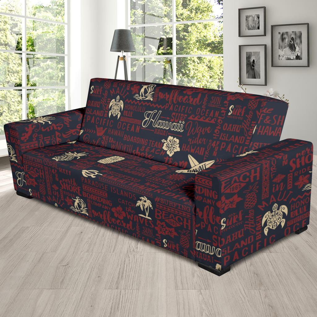Hawaiian Themed Pattern Print Design H017 Sofa Slipcover-JORJUNE.COM