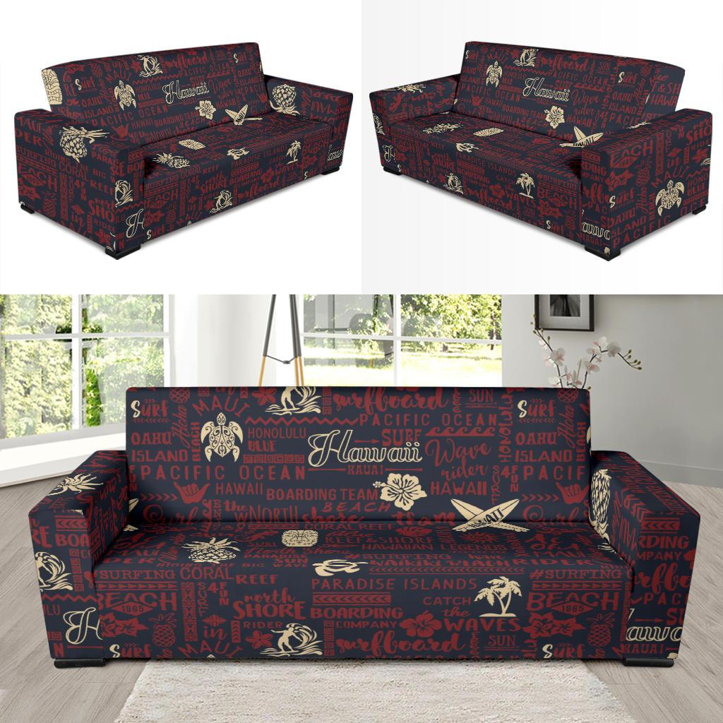 Hawaiian Themed Pattern Print Design H017 Sofa Slipcover-JORJUNE.COM