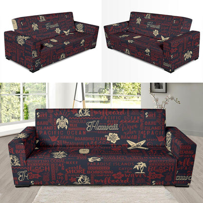 Hawaiian Themed Pattern Print Design H017 Sofa Slipcover-JORJUNE.COM