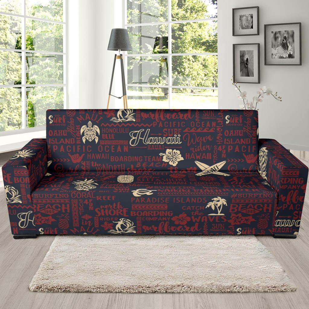 Hawaiian Themed Pattern Print Design H017 Sofa Slipcover-JORJUNE.COM